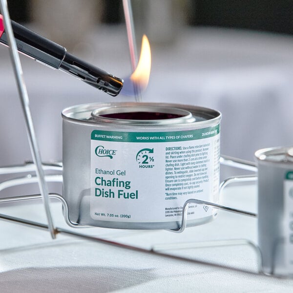 Choice 2.5 Hour Ethanol Gel Chafing Dish Fuel - 72/Case