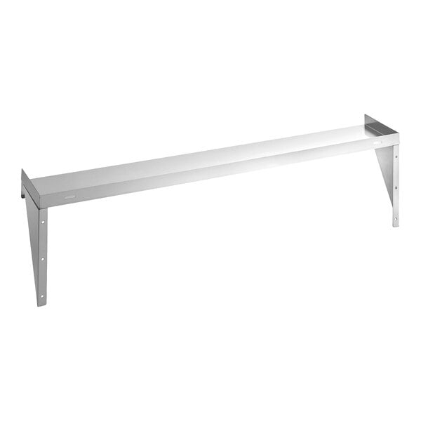 Regency 48" Stainless Steel Utility Shelf with 4 Mop / Broom Holders and 5 Rag Hooks