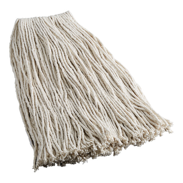 A white Lavex wet mop head.