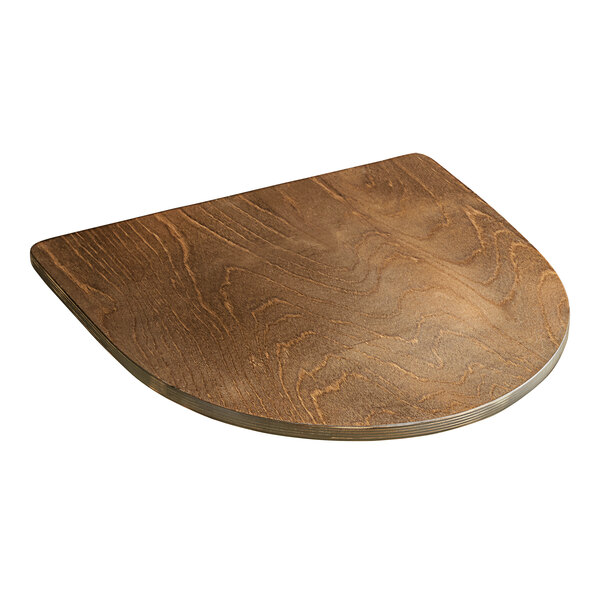 A Lancaster Table & Seating wooden ladder back chair with a vintage wood seat.