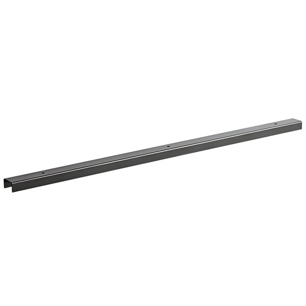 An Avantco metal door strip for bakery displays, a long metal bar with a hole.