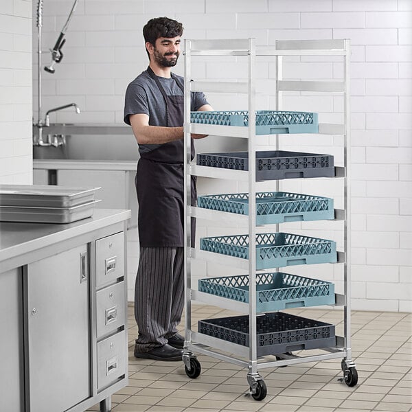 Glass discount rack kitchen