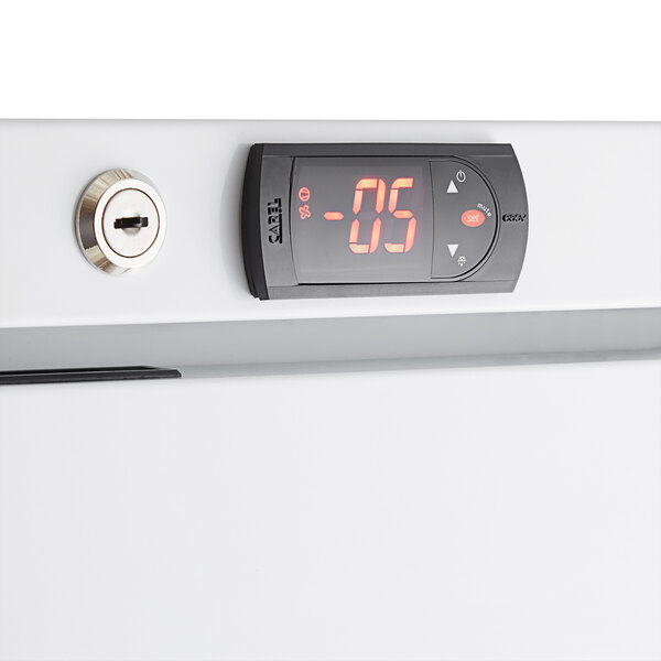 Galaxy GRI-20-FW 30 1/2" White Solid Door Light-Duty Reach-In Freezer