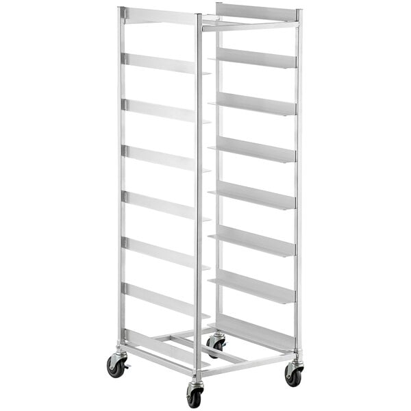 a pair of white shelves