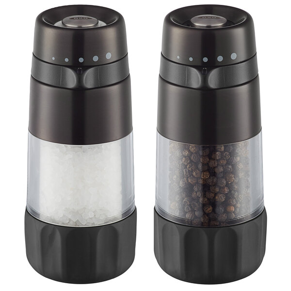 Oxo 11254900 Good Grips Accent Black Salt And Pepper Grinder Set