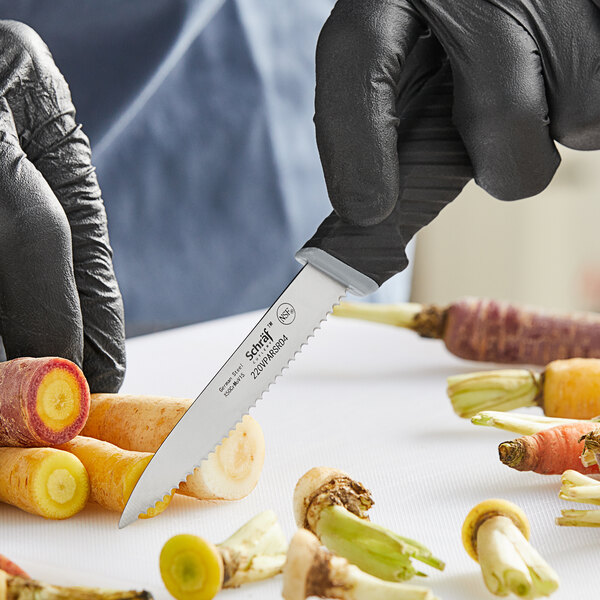 Schraf 10 Serrated Chef Knife with TPRgrip Handle