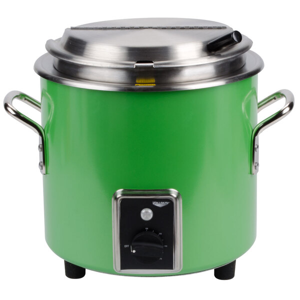green retro kettle