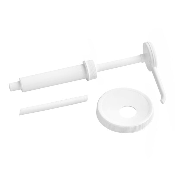 TableCraft 66289 1 oz. Condiment Pump Kit with 3 1/2" (89 mm) Screw On Adapter Lid