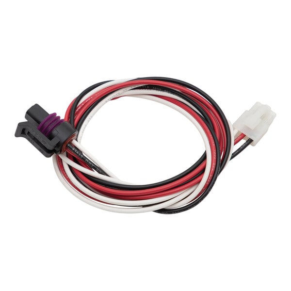 A Heatcraft wire harness for a transducer with red and white wires.
