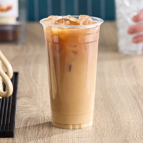 Choice Heavy Duty 32 oz. Tall Heavy Weight Clear PET Plastic Cold Cup - 50/Pack