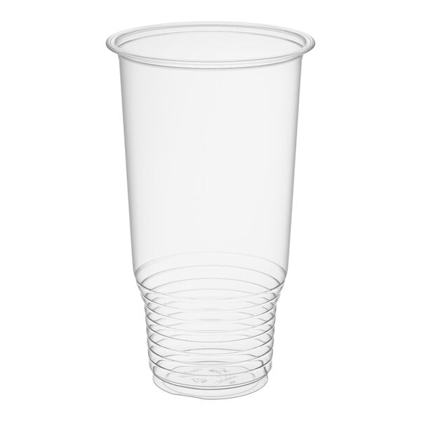 Choice Heavy Duty 32 oz. Pedestal Heavy Weight Clear PET Plastic Cold Cup - 50/Pack