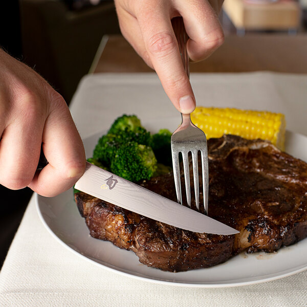 Shun Classic Steak Knife Pakkawood Handle, 4 3/4")