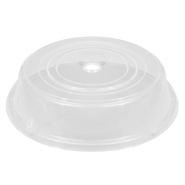 a clear plastic container with a hole