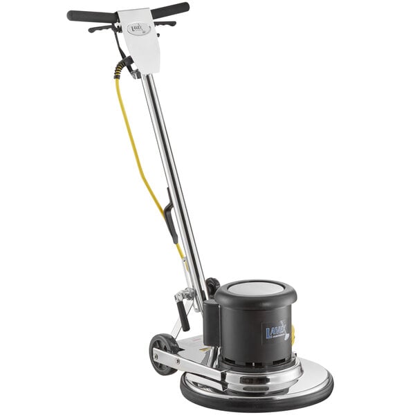 A Lavex 17" single speed rotary floor machine with a black handle and wheels.