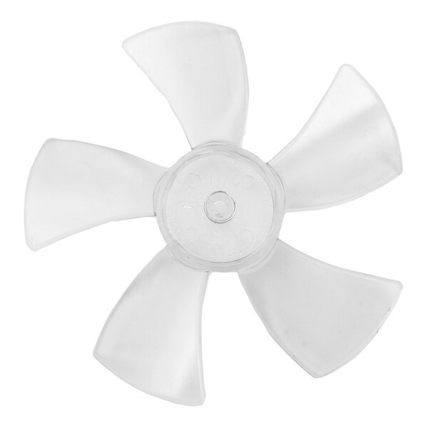 A white plastic Heatcraft fan blade.