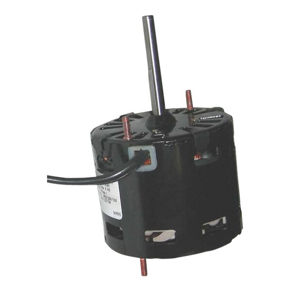 A black Heatcraft electric motor with wires.