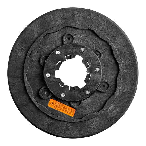 Lavex Black & White Nylon Carpet Scrubbing Brush for 17" Rotary Floor Machines