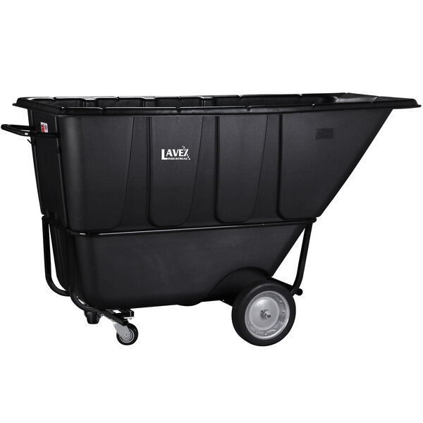 Lavex Industrial 1 Cubic Yard Black Forkliftable HeavyDuty Tilt Truck
