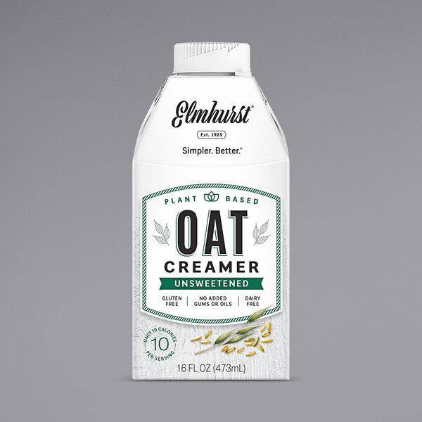 Elmhurst's 16 oz. Unsweetened Oat Creamer