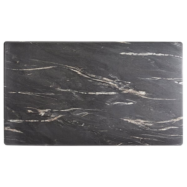 a close-up of a black and white marble