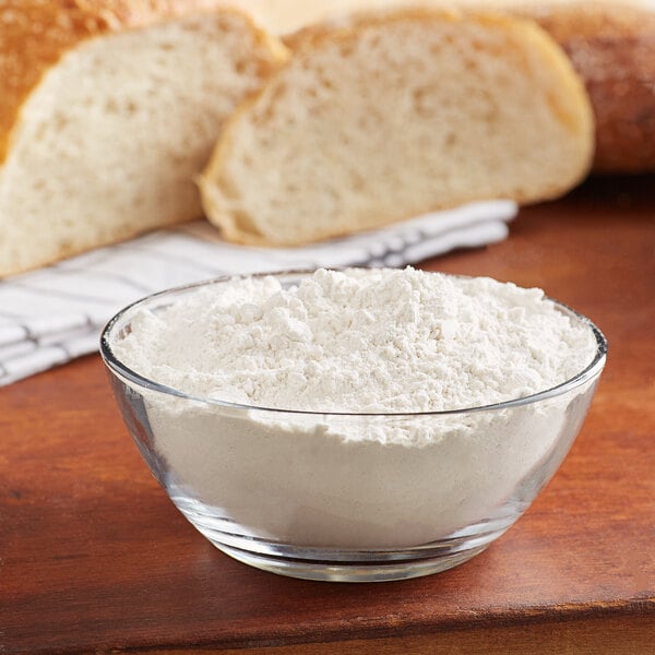 A bowl of hard flour