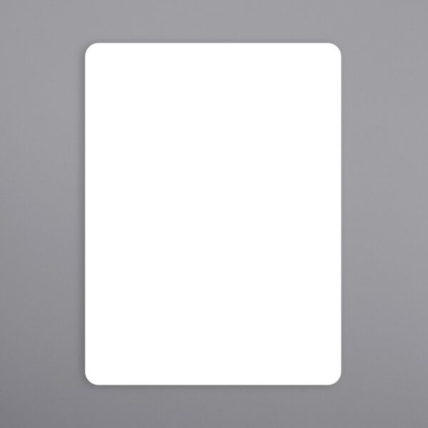 A white rectangular Hobart scale label on a gray surface.