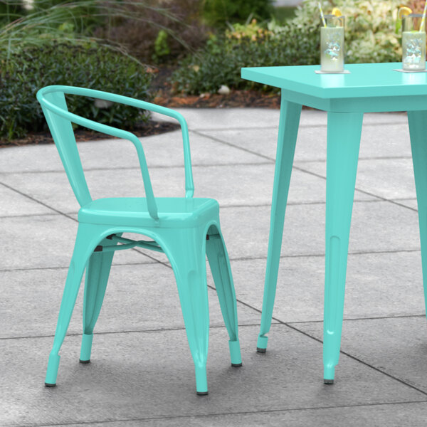 Seafoam green online chair