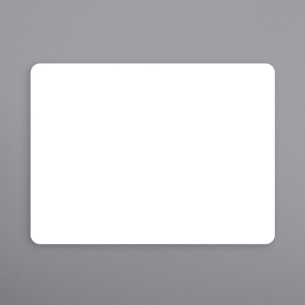 A white rectangular Bizerba scale label on a gray surface.
