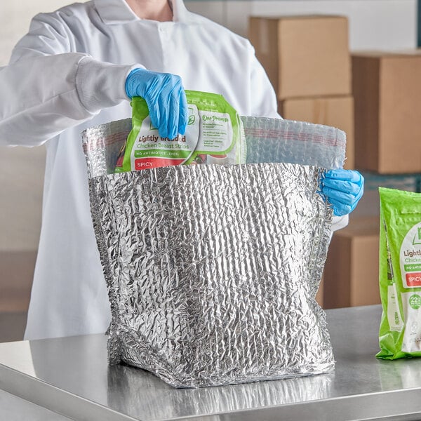 Lavex 8" x 8" x 8" Standard Insulated Box Liner - 25/Case