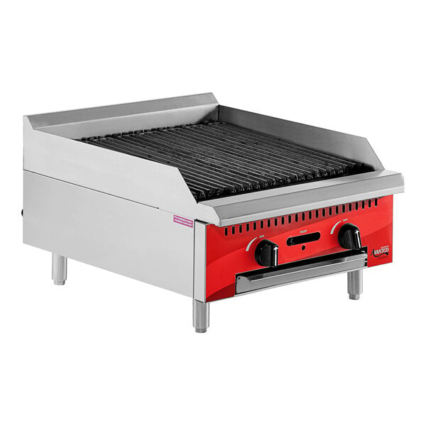 Commercial Gas Charbroilers Grill with 24 Radiant - General Food Service