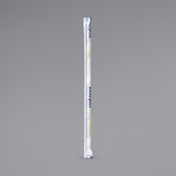 a white stick with colorful text