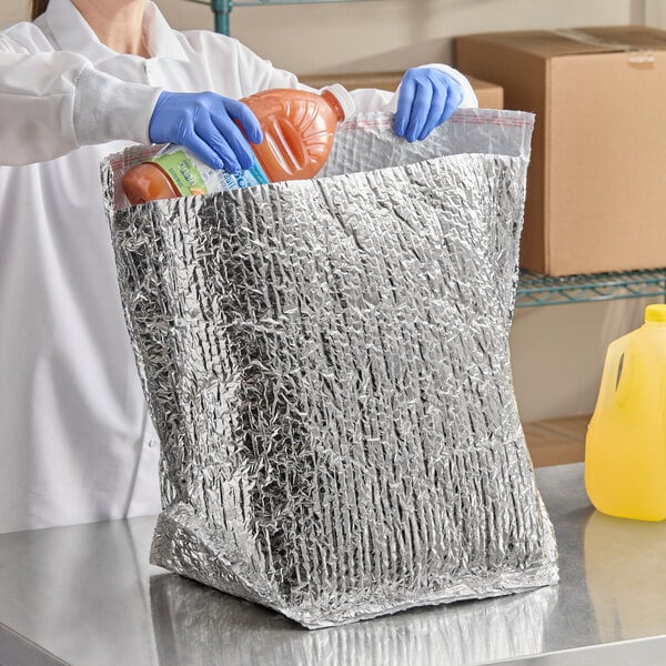 Lavex 12" x 12" x 12" Standard Insulated Box Liner - 25/Case