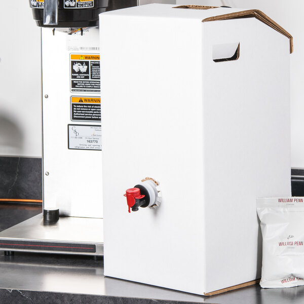 LBP 7152 3 Gallon White Catering Beverage Dispenser 10/Case