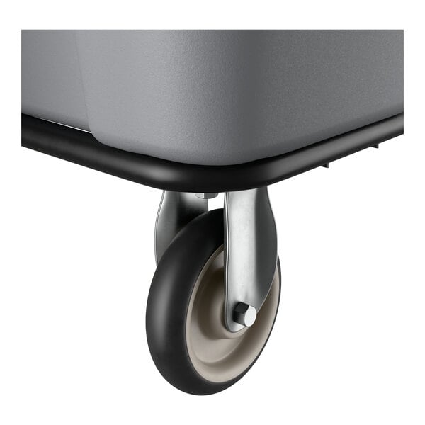 Lavex 16 Cubic Foot Gray Leakproof Cube Truck (1000 lb. Capacity)