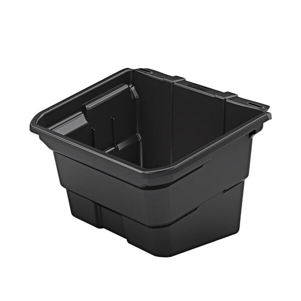 a black plastic container with a square top