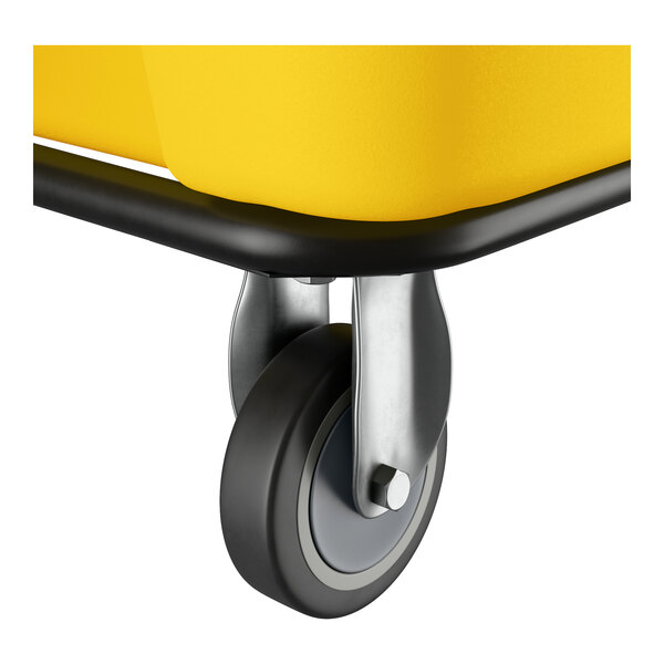 Lavex 12 Cubic Foot Yellow Cube Truck (600 lb. Capacity)