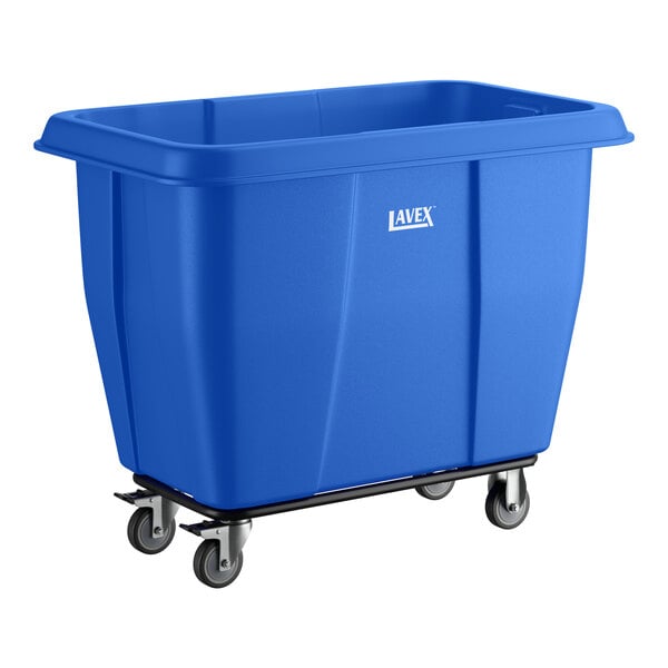Lavex 12 Cubic Foot Blue Cube Truck (600 lb. Capacity)
