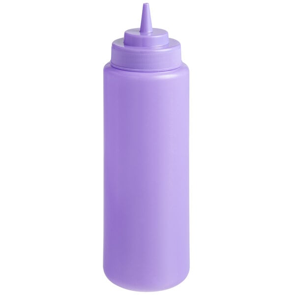 A purple plastic Choice squeeze bottle with a white lid.