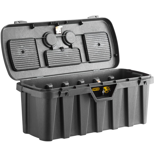 Contico 3514 Black Plastic Tool Box 35x14x14 cooling box power charging  station