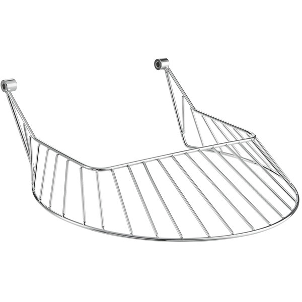 A metal bowl guard for an Estella spiral dough mixer.