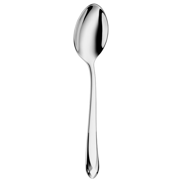 a close-up of a silver spoon