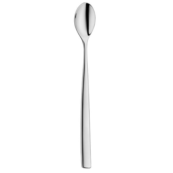 A WMF 18/10 stainless steel iced tea spoon with a long silver handle.