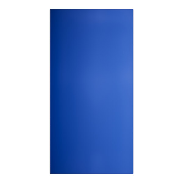 A blue rectangular object with a white background.