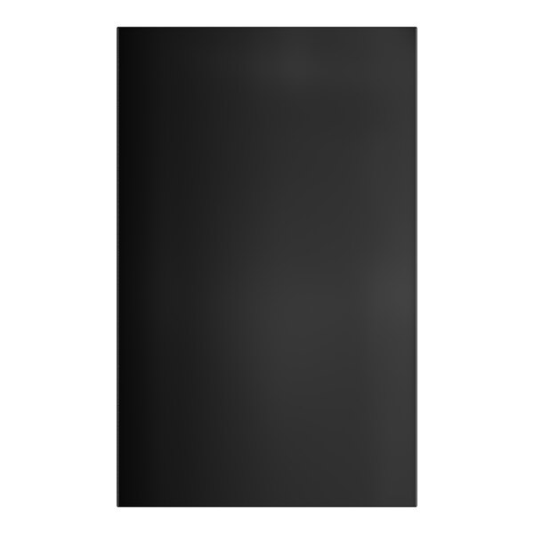 A black rectangular Lancaster Table & Seating outdoor table with a white border.