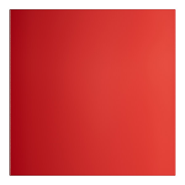 A red rectangular object with a white border.
