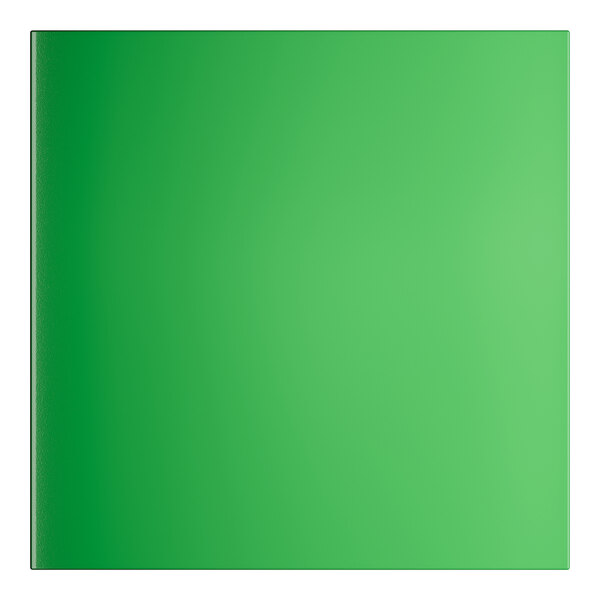 A green square Lancaster Table and Seating outdoor table with a white border.