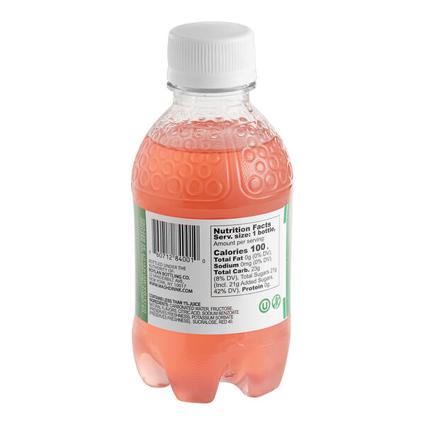 A Boylan Bottling Co. Mash Watermelon Lemon Lime soda bottle with a pink liquid and label.