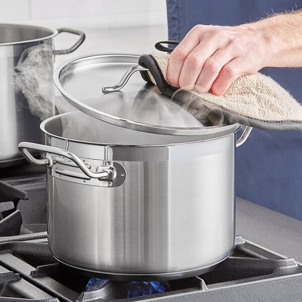 Stainless Steel Stock Pot  6, 8, and 12 QT - Made In