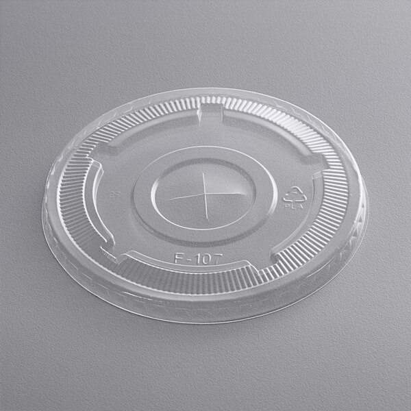 Clear Lid with Straw Slot - 50/Pack