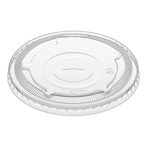 EcoChoice 32 oz. PLA Compostable Plastic Cold Cup Lid with Straw Slot - 500/Case